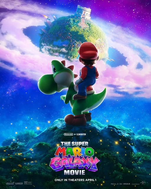 The Super Mario GAlaxy Movie Yoshi poster