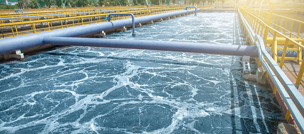 Process water treatment plant