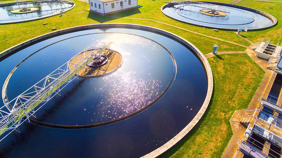 Industrial river water filtration plant