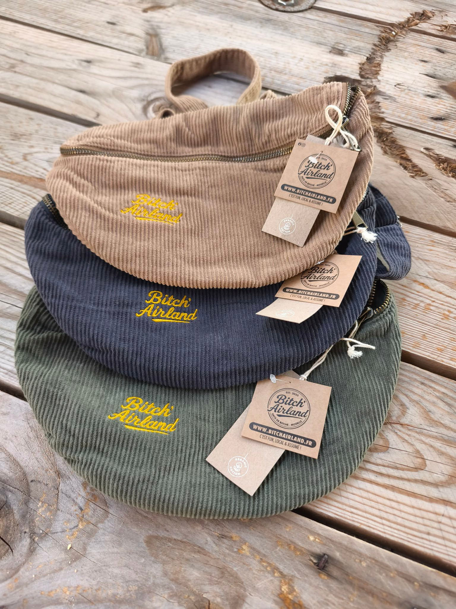 Sac banane en velours côtelé – Bitch'Airland
