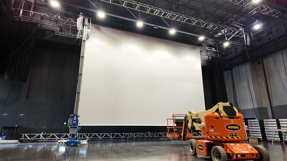 11x8m nolimit motorized roll-up screen