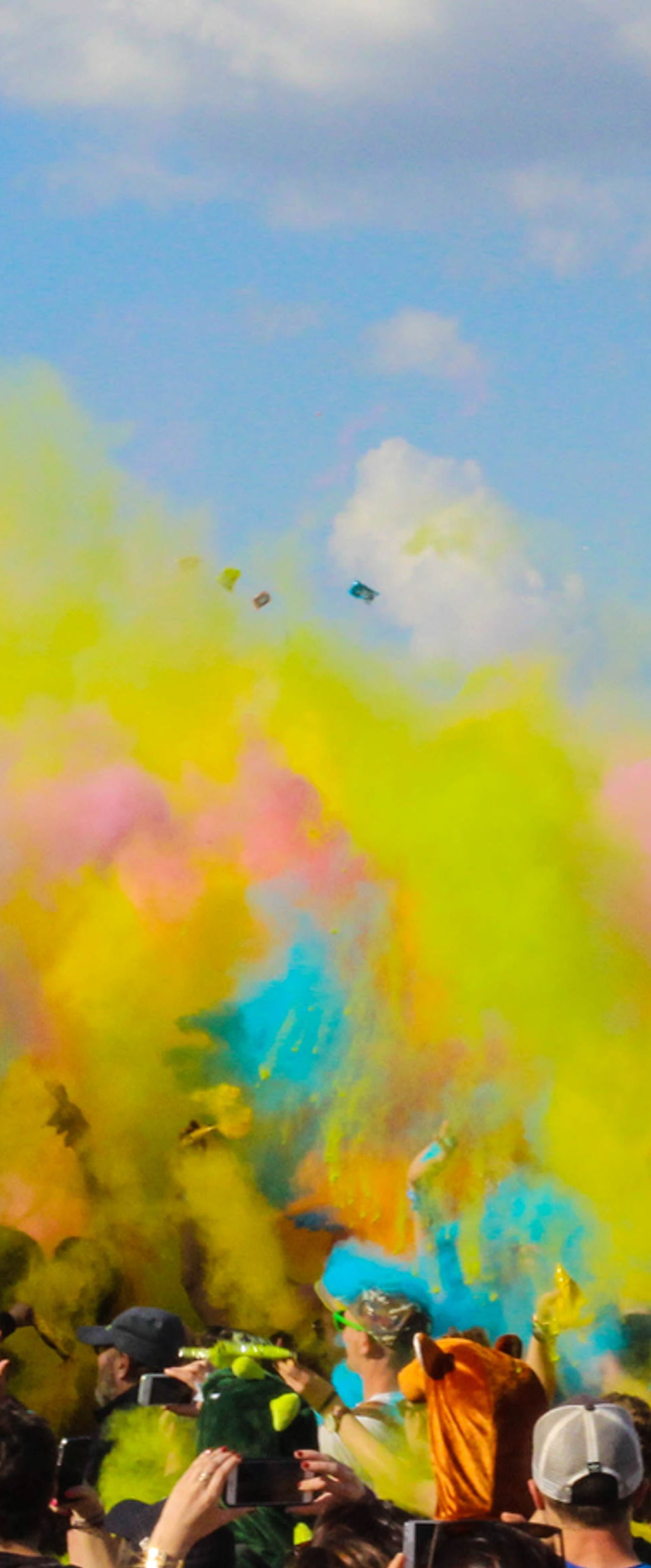 Colorful Festival Crowd