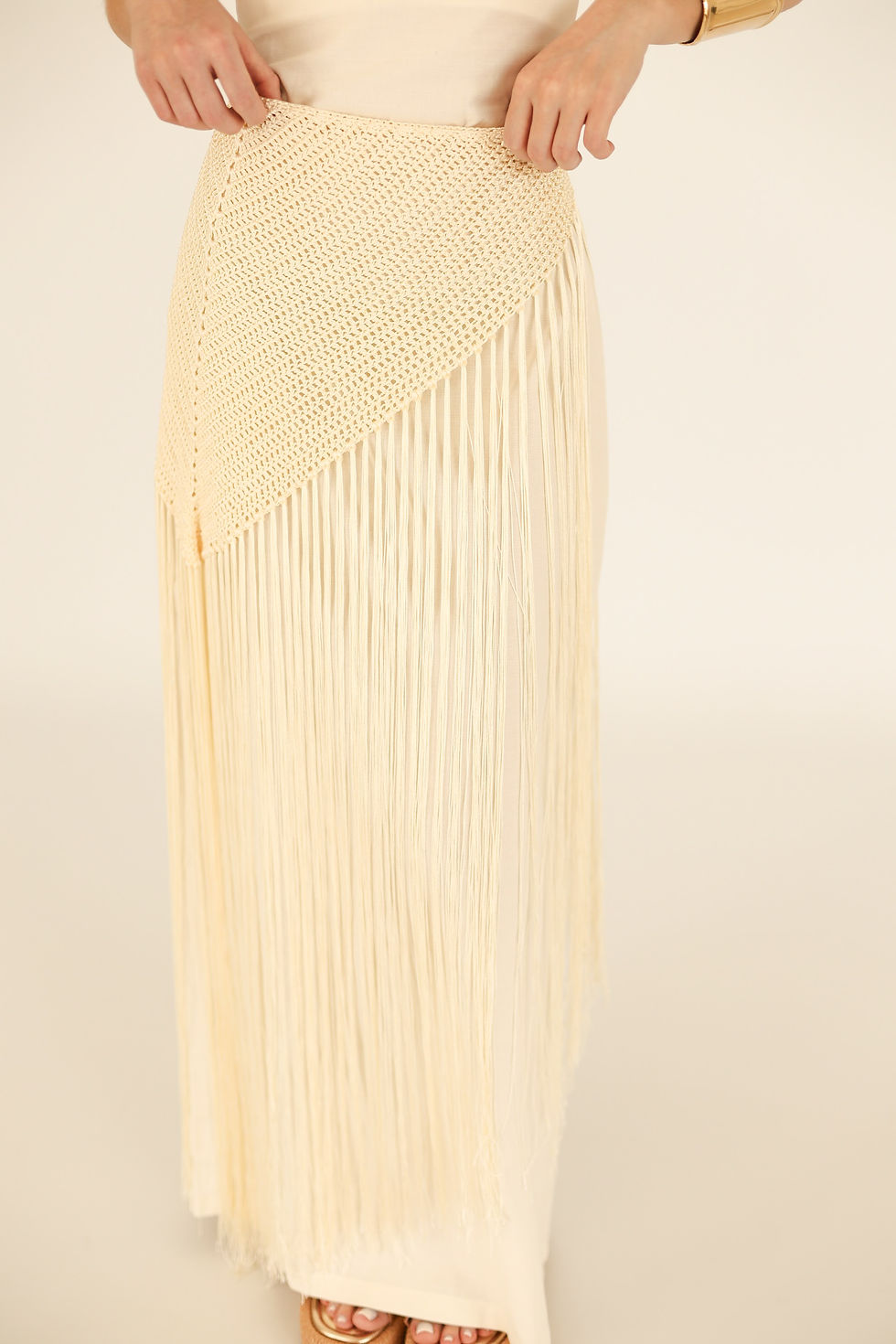 Miniatura: Flow Fringe - Lenço de Crochê Longo 