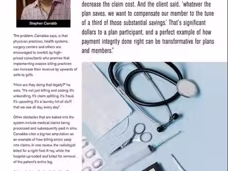 Stephen Carrabba President & Co-Founder of CI Featured in The Self Insurer Magazine