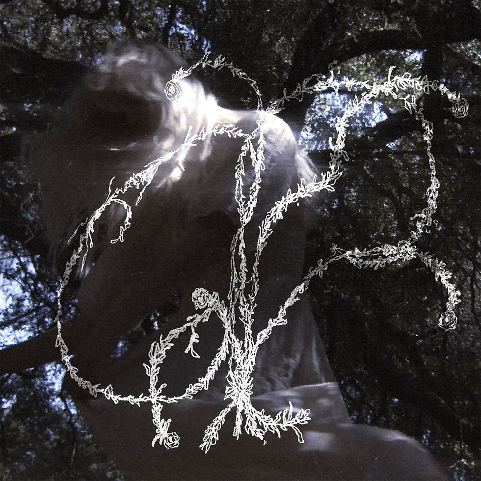 girl on a hill Sarah Barrios "out with lanterns" Cover Art