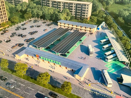Photovoltaic Canopy NEV Charging Station for Taiyuan City