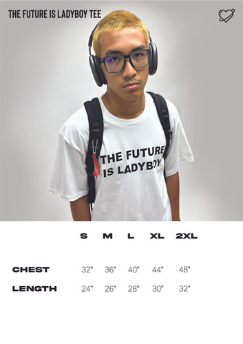 RED THE FUTURE IS LADYBOY TEE | IWANNABANGKOK