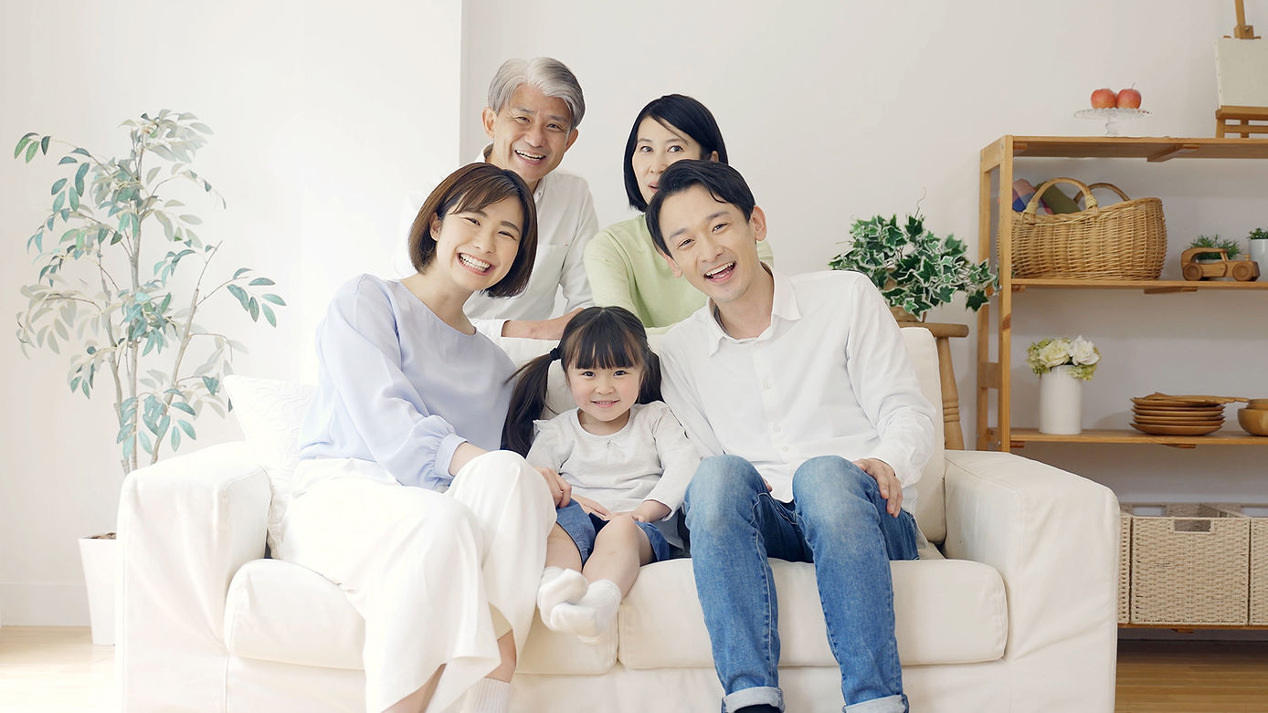 笑顔の家族