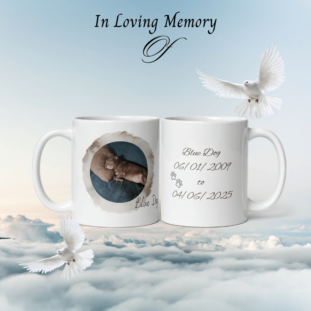In loving memory remembrance gifts personalised with dog photo