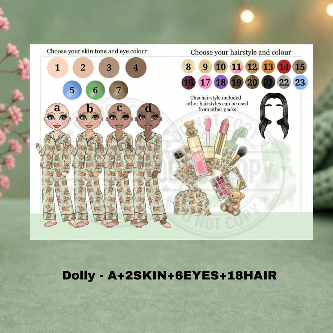 Customization options for a personalised makeup dolly tumbler.