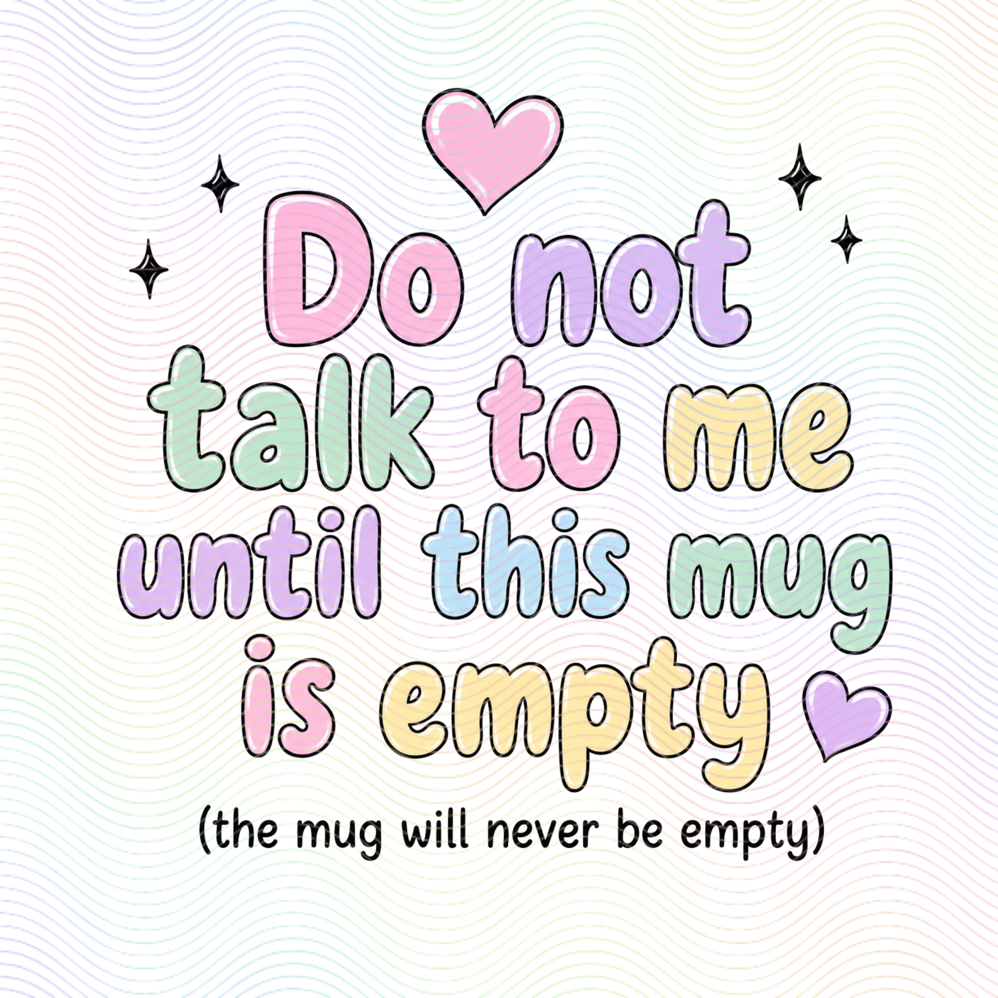 Personalised 11oz anti-people hilarious mug with pastel text.