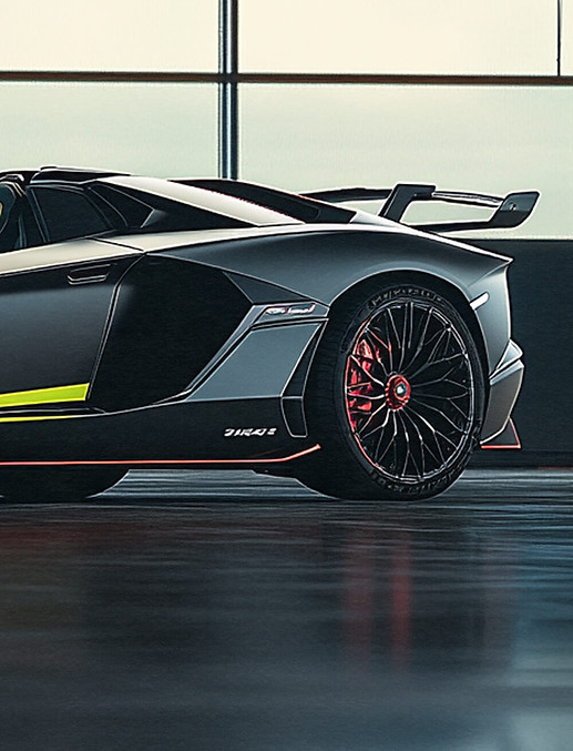 LEVEGH Lamborghini Aventador Roadster SVJ rear by Levegh