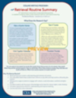 The Retrieval Routine Summary Guide (10 pack, print)