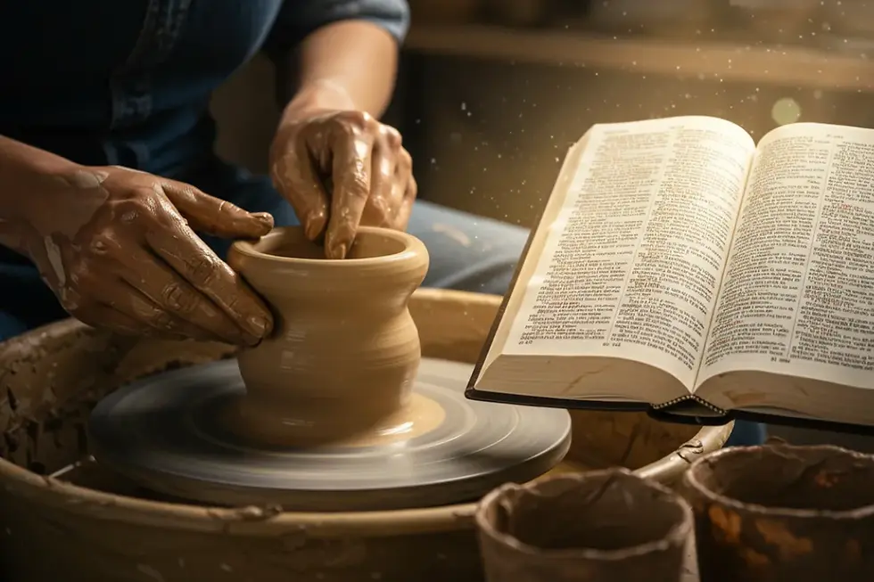 Bíblia aberta com luz divina iluminando versículos sobre humildade e transformação espiritual