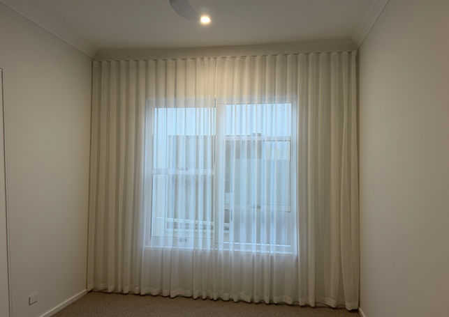 Sheer curtains in Bedroom
