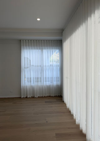 Sheer curtains in Living room