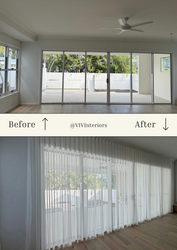 Sheer white curtains