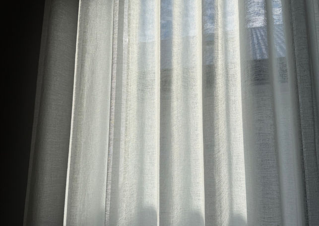 Sheer curtains in Bedroom
