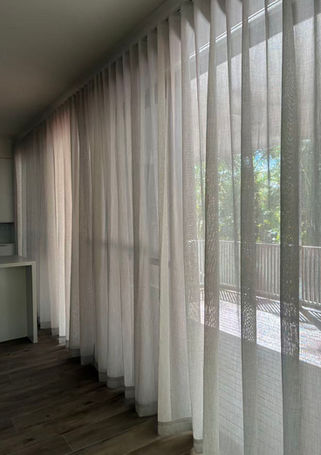 Sheer curtain in Living area