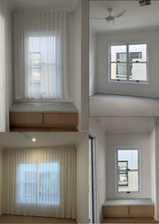 Sheer white curtains