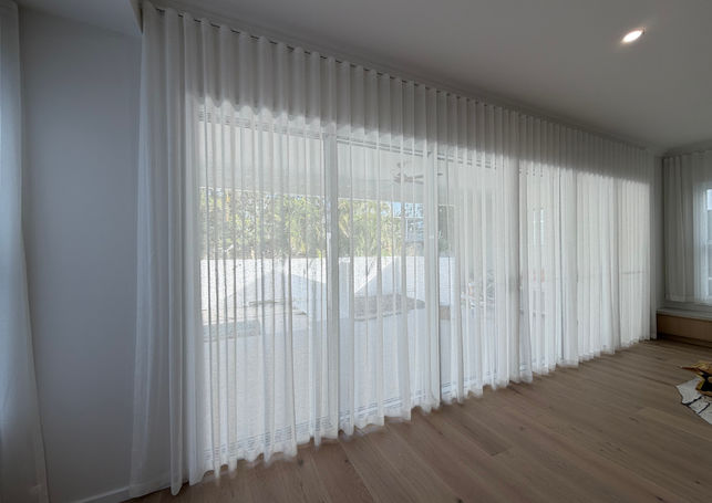 Sheer curtains in Living room