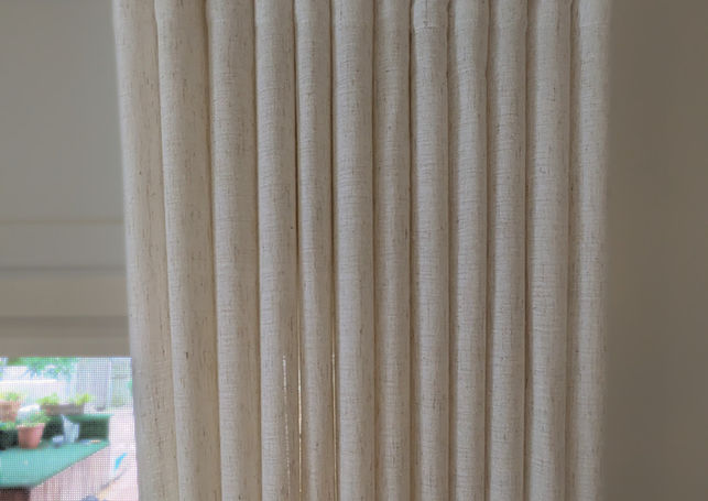 Sheer S-Weave curtain in Living Room