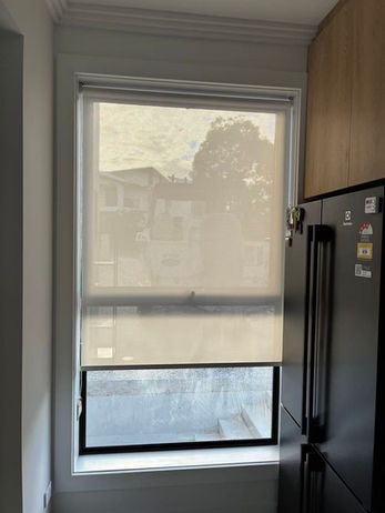 Sheer Roller blind in kitchen