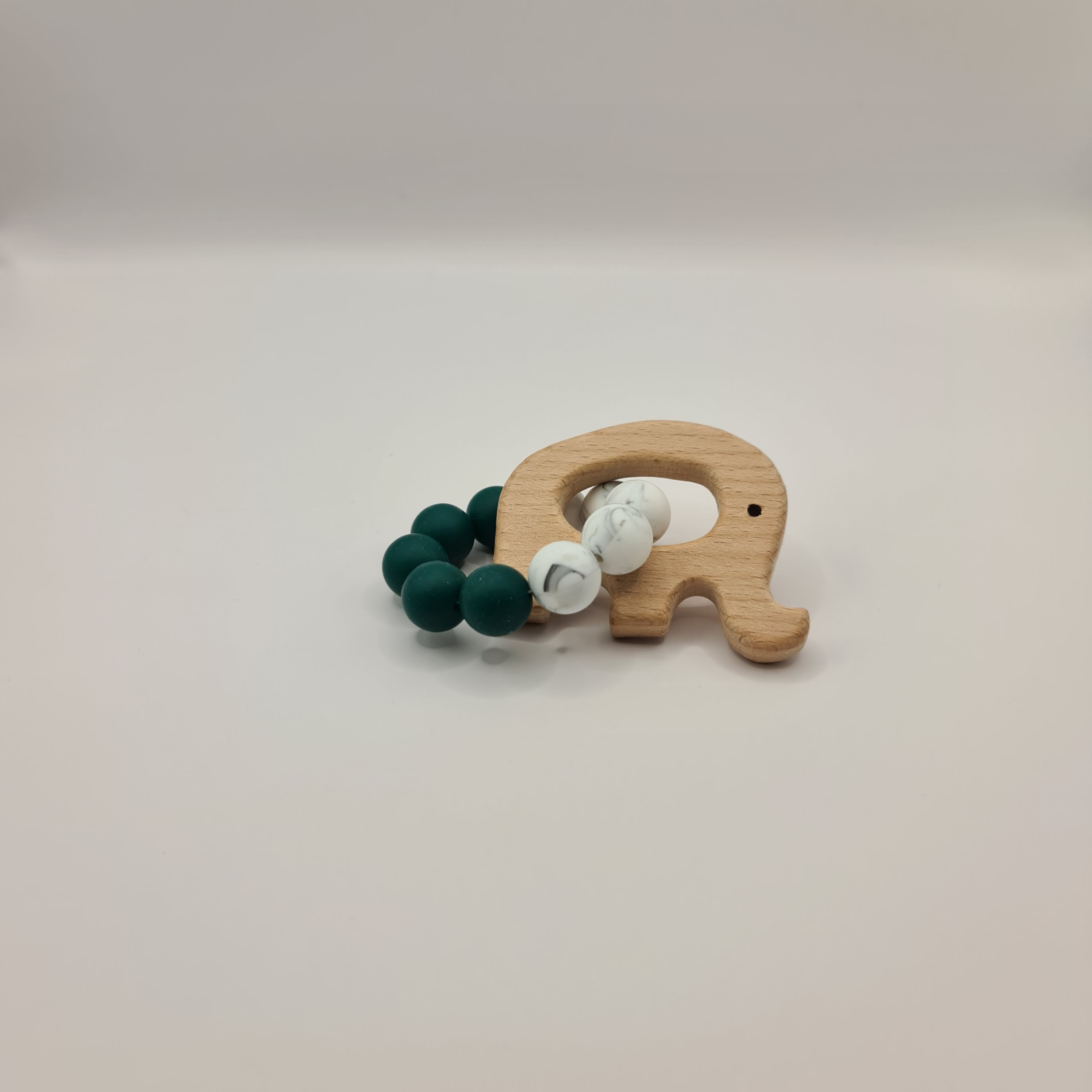 Olifant bijtring - Marmer Bosgroen