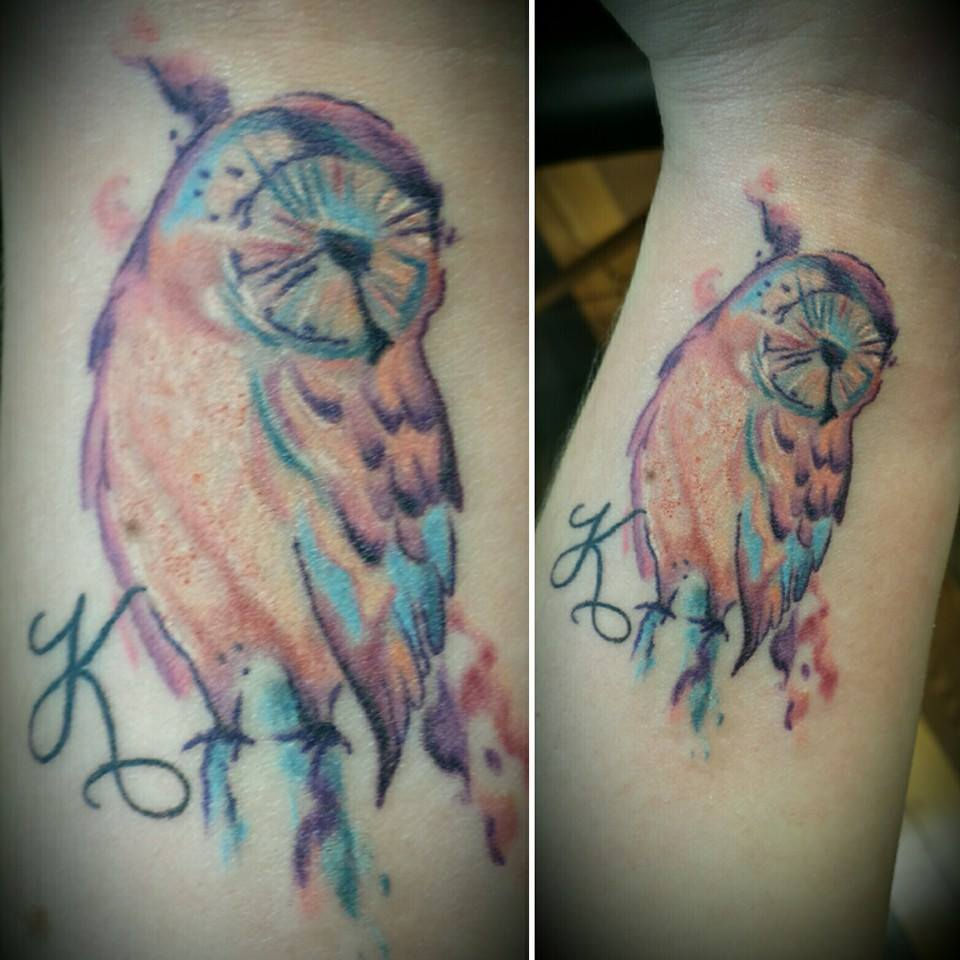 Watercolor cute howl