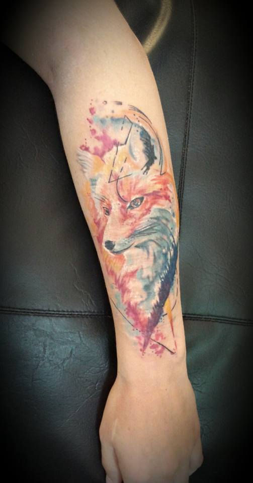 Watercolor Fox