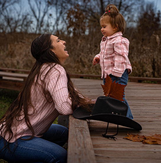 Western mother and daughter portrait photographed by the western lifestyle photographer Untamed Spirit Imagery