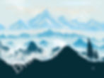 The misty mountain valley