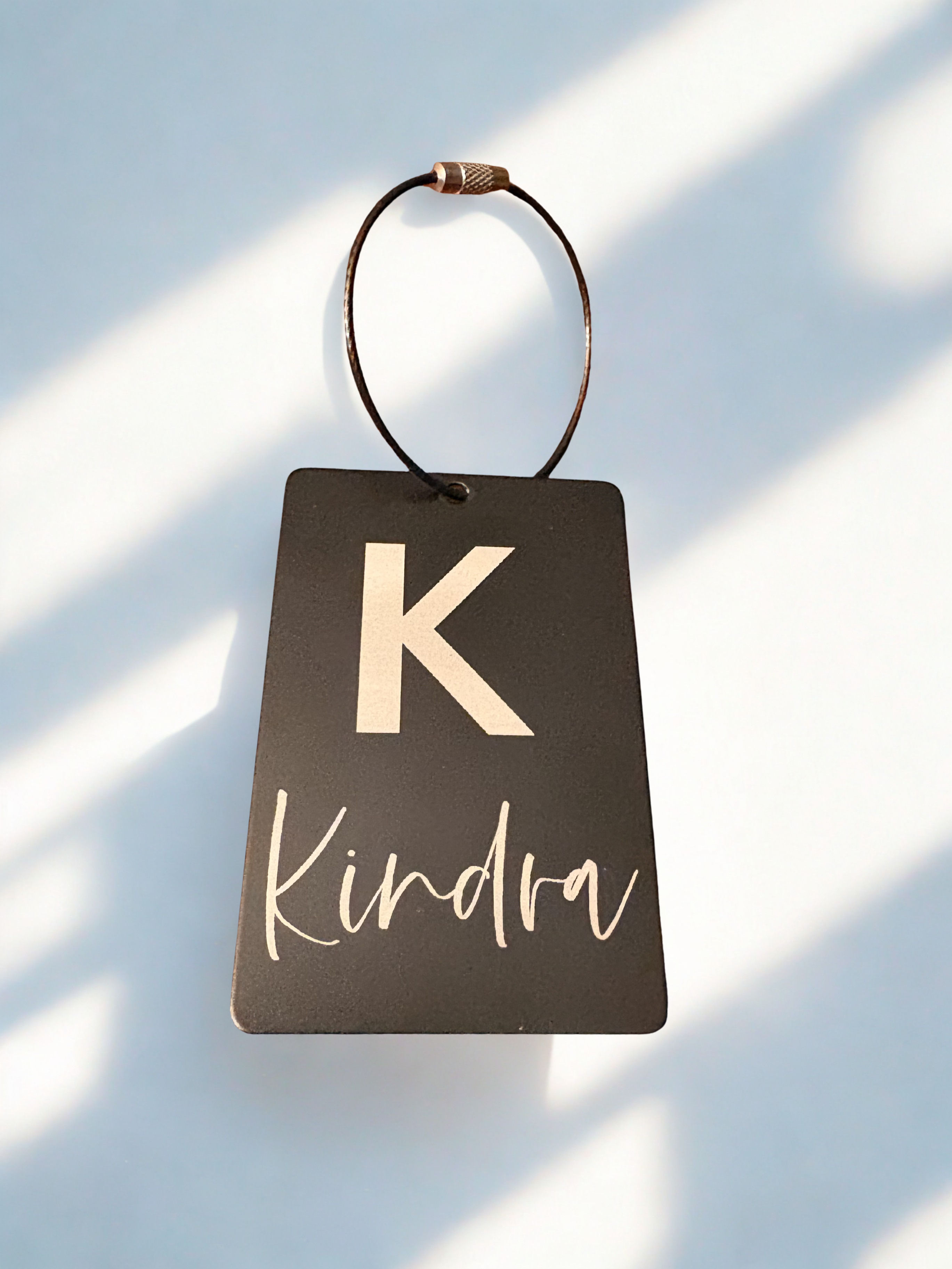 (2) Aluminum Tags Set- Luggage/Bag, Personalized