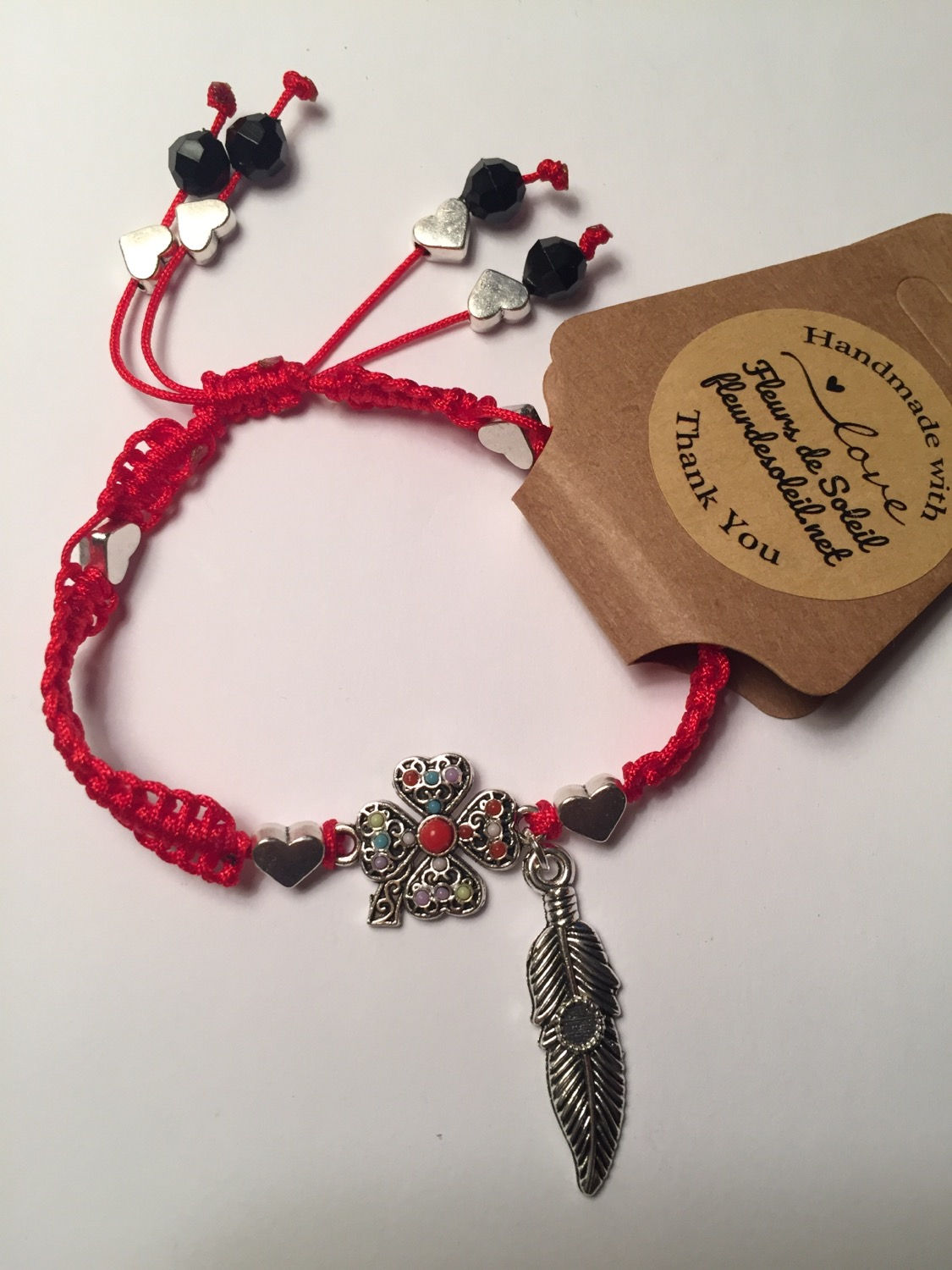 Bracelet trèfle à quatre feuilles 🍀 