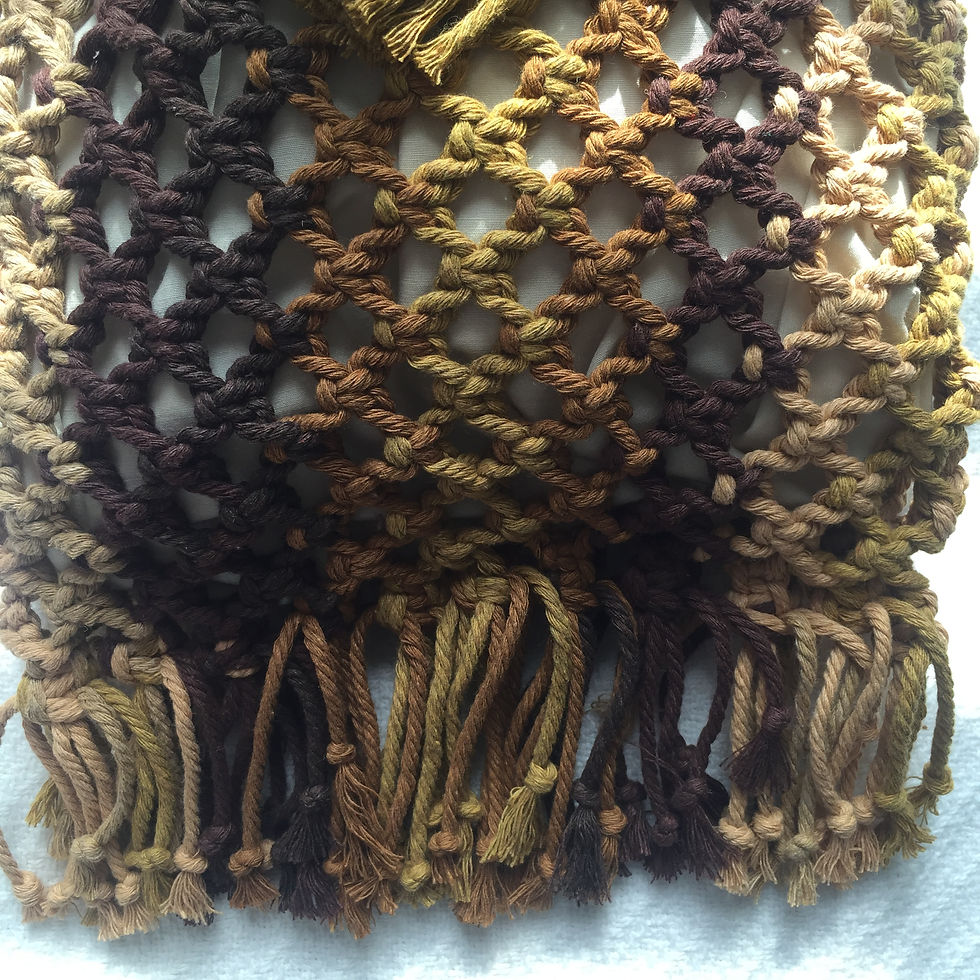 Miniature : Vintage macrame handbag