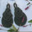 Miniature : Boucles d’oreilles Pipas vert nature