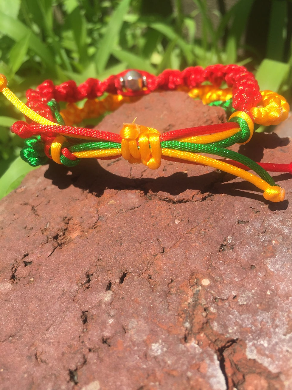 Thumbnail: Bracelet trio rouge, jaune, vert