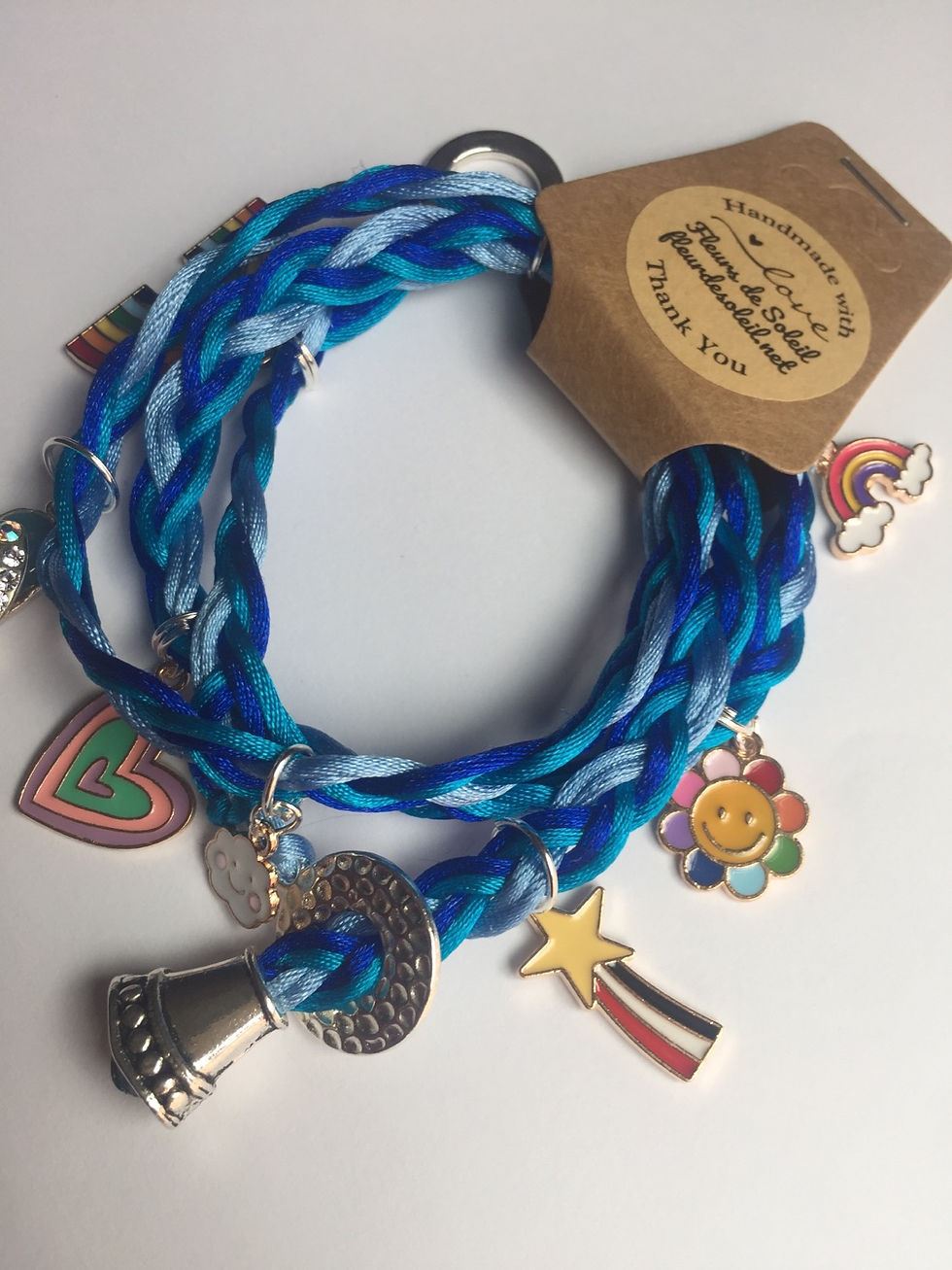 Thumbnail: Bracelet tressé bleu