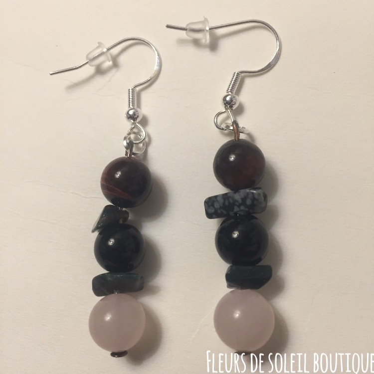 Miniature : Set beaded bracelet earrings 