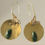 Thumbnail: Hammered brass earrings 