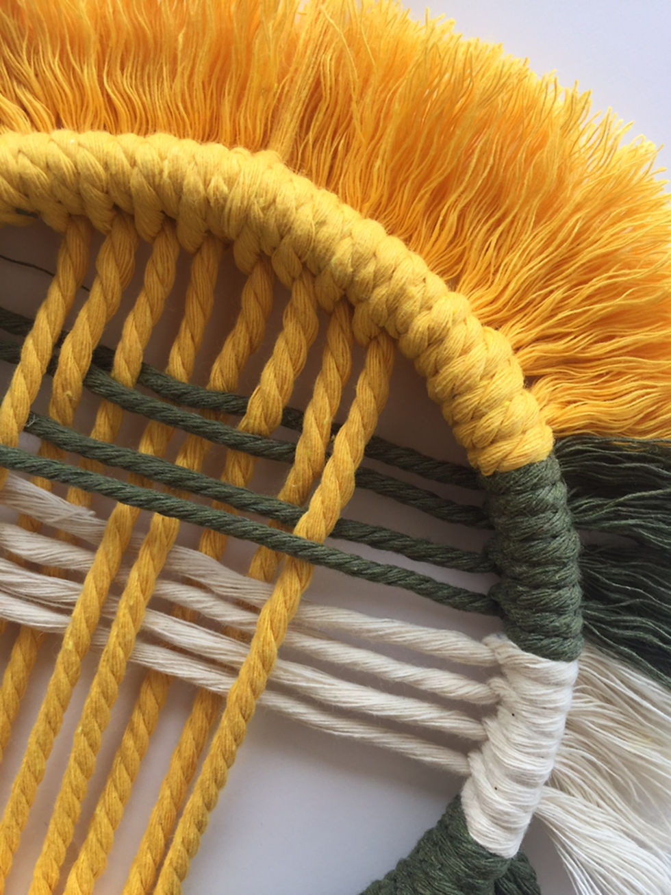 Miniatura: macramé geometrique mural 