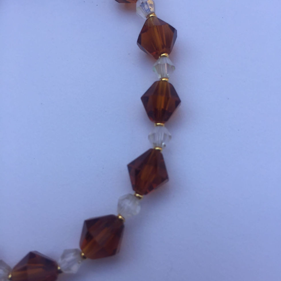 Miniature : Bracelet perles bicone en cristal 
