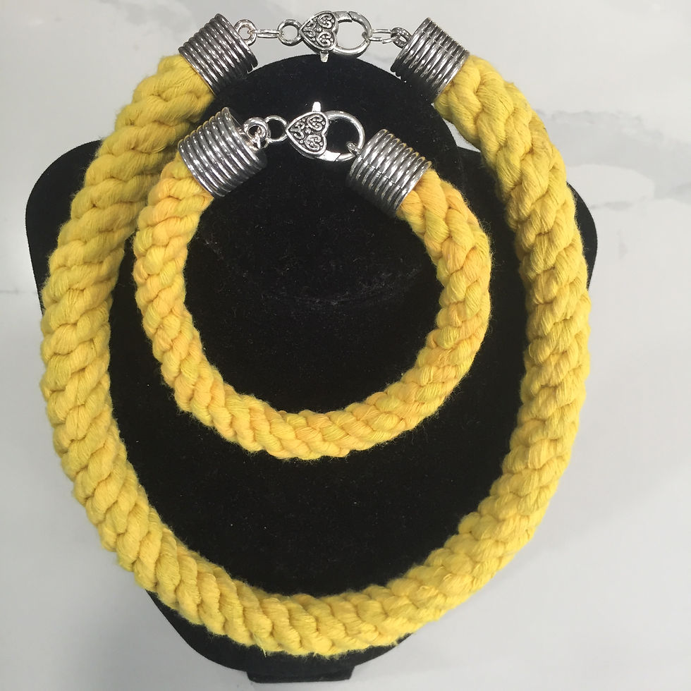 Miniature : Collier en macramé 