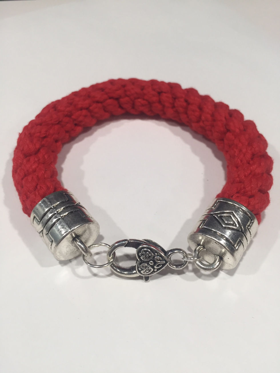 Miniature : Bracelet macramé rouge