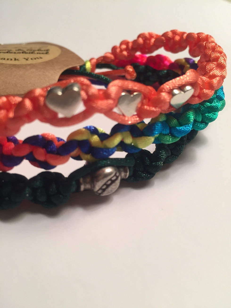 Thumbnail: Bracelet trio orange, vert, multicolore
