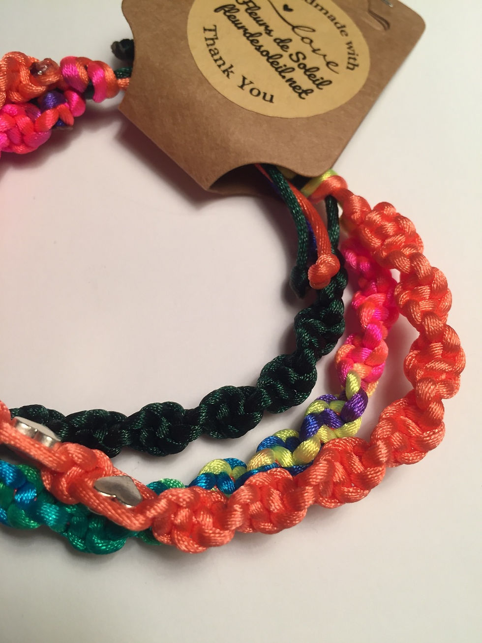 Thumbnail: Bracelet trio orange, vert, multicolore