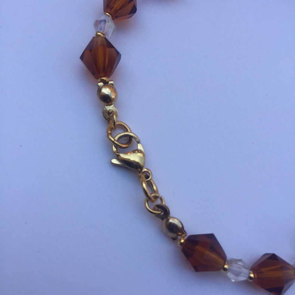 Miniature : Bracelet perles bicone en cristal 