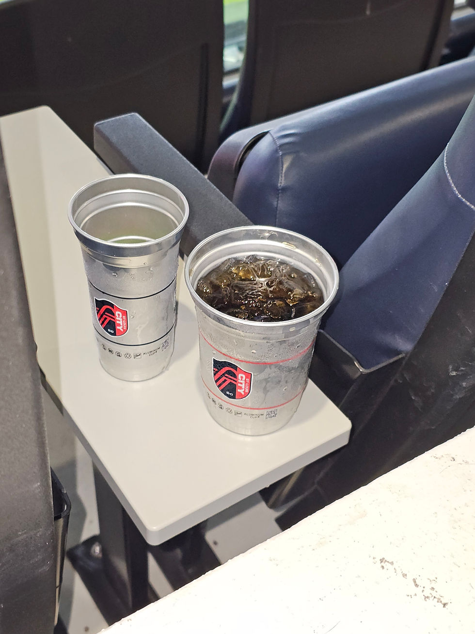 The Evening was Warm for March, so the Cold Drinks Came in Handy. Photo by Author.