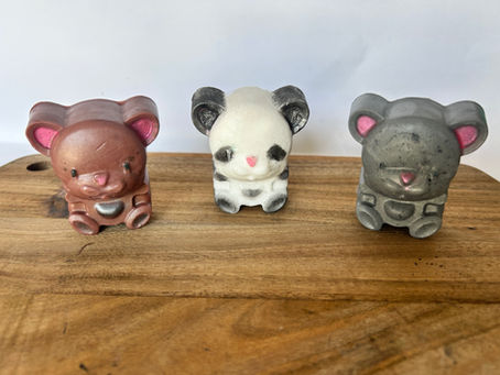 Three Happy Bear Soaps