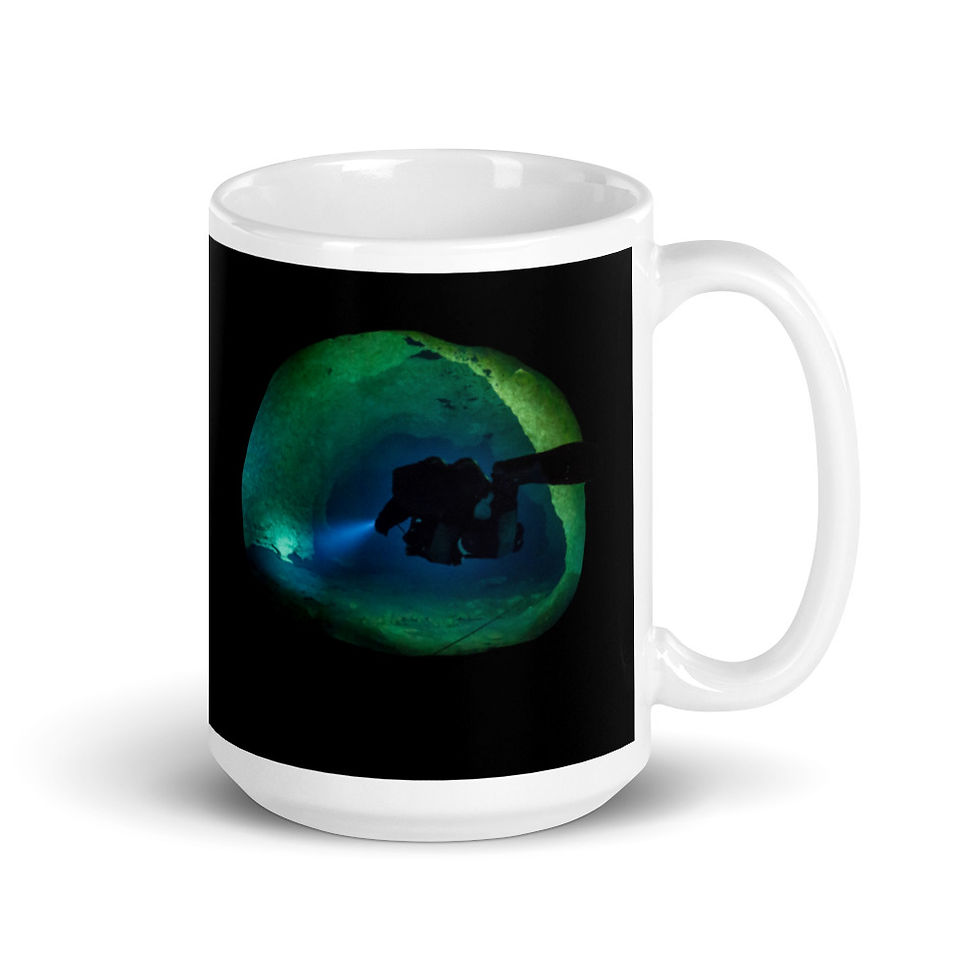 Thumbnail: Modern Cave Diver Glossy Mug